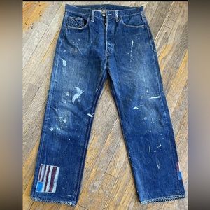 - Vintage Levi’s Big E Jeans Selvedge Indigo Jeans.
